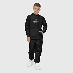 Костюм хлопковый детский Honda Racing Team!, цвет: черный — фото 2