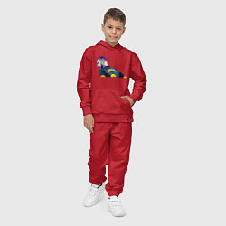 Костюм хлопковый детский Карим Бензема, цвет: красный — фото 2