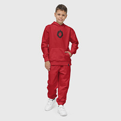 Костюм хлопковый детский Code Geass Маска Зеро, цвет: красный — фото 2