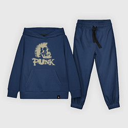 Костюм хлопковый детский Punk Skull, цвет: тёмно-синий