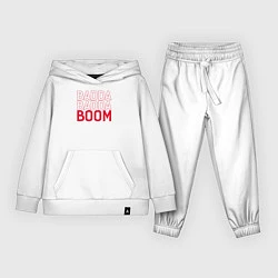 Костюм хлопковый детский Badda Badda Boom, цвет: белый