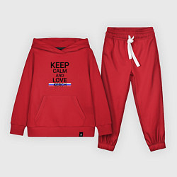 Костюм хлопковый детский Keep calm Kerch Керчь, цвет: красный