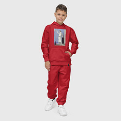 Костюм хлопковый детский Robe du Soir, de Worth Муза, цвет: красный — фото 2