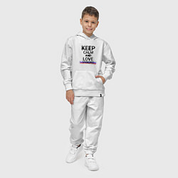 Костюм хлопковый детский Keep calm Vyborg Выборг, цвет: белый — фото 2