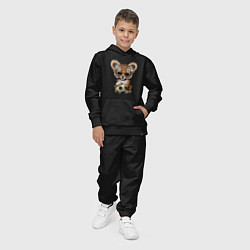 Костюм хлопковый детский Футбол - Тигр, цвет: черный — фото 2