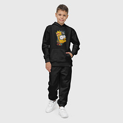 Костюм хлопковый детский Cyber-Bart - Simpsons family, цвет: черный — фото 2
