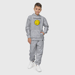 Костюм хлопковый детский А ты сегодня улыбался или нет, цвет: меланж — фото 2