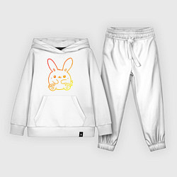 Костюм хлопковый детский Summer Bunny, цвет: белый