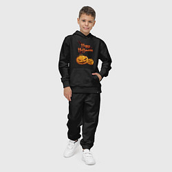 Костюм хлопковый детский Счастливого Хэллоуина, цвет: черный — фото 2