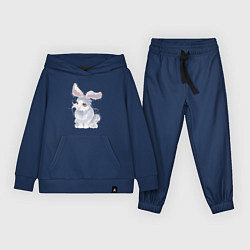 Костюм хлопковый детский Пушистый кролик, цвет: тёмно-синий