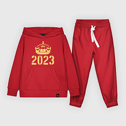Костюм хлопковый детский Корона 2023, цвет: красный