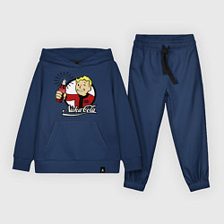 Костюм хлопковый детский Vault boy - nuka cola, цвет: тёмно-синий
