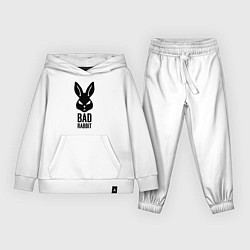 Костюм хлопковый детский Bad rabbit, цвет: белый
