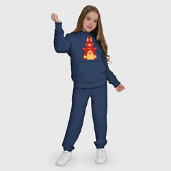Костюм хлопковый детский Red bunny, цвет: тёмно-синий — фото 2
