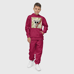 Костюм хлопковый детский Коала милый, цвет: маджента — фото 2