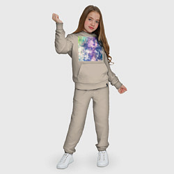 Костюм хлопковый детский Пиксель мод, цвет: миндальный — фото 2