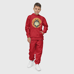 Костюм хлопковый детский Удивительный Тоторо, цвет: красный — фото 2