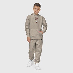 Костюм хлопковый детский Страха нет гусь викинг, цвет: миндальный — фото 2