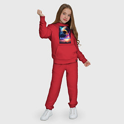 Костюм хлопковый детский Астронавт и марсоход, цвет: красный — фото 2