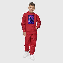 Костюм хлопковый детский Космический астронавт, цвет: красный — фото 2