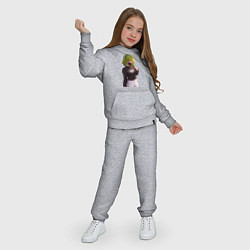 Костюм хлопковый детский Куки Синобу - Геншин Эмпакт, цвет: меланж — фото 2