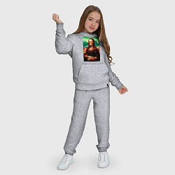 Костюм хлопковый детский Mona skeleton, цвет: меланж — фото 2