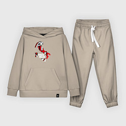 Костюм хлопковый детский Forza Milan, цвет: миндальный