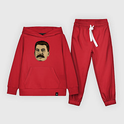 Костюм хлопковый детский Сталин СССР, цвет: красный