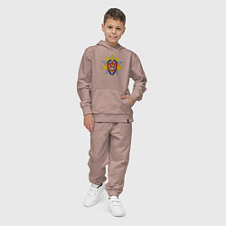 Костюм хлопковый детский ВЧК КГБ, цвет: пыльно-розовый — фото 2