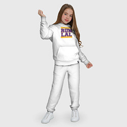 Костюм хлопковый детский Run Lakers, цвет: белый — фото 2