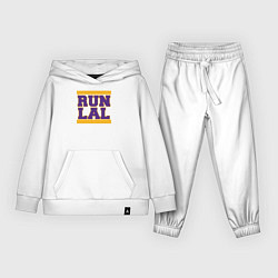 Костюм хлопковый детский Run Lakers, цвет: белый