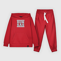 Костюм хлопковый детский Run San Antonio Spurs, цвет: красный