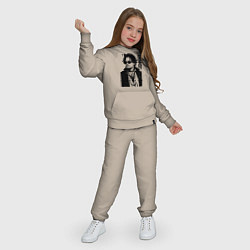 Костюм хлопковый детский Johnny Depp - graphics, цвет: миндальный — фото 2