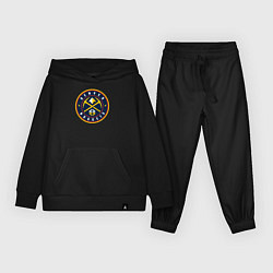 Костюм хлопковый детский Denver Nuggets, цвет: черный