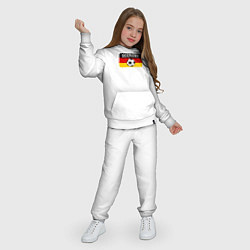 Костюм хлопковый детский Football Germany, цвет: белый — фото 2