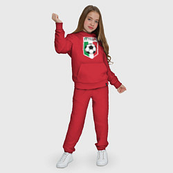 Костюм хлопковый детский Футбол Италии, цвет: красный — фото 2