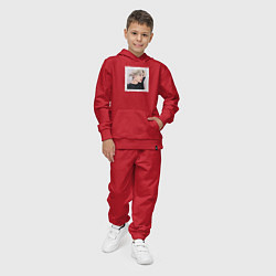Костюм хлопковый детский Felix - Stray Kids, цвет: красный — фото 2