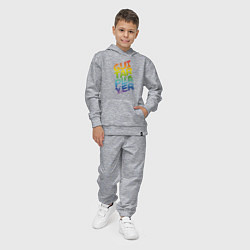 Костюм хлопковый детский MoMo - Guitar player спектр, цвет: меланж — фото 2