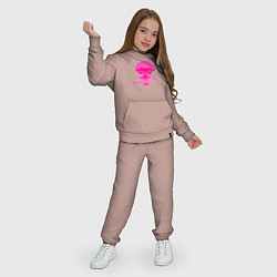 Костюм хлопковый детский Pink boom, цвет: пыльно-розовый — фото 2