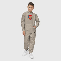 Костюм хлопковый детский Arsenal fc sport, цвет: миндальный — фото 2