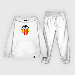 Костюм хлопковый детский Valencia fc sport, цвет: белый