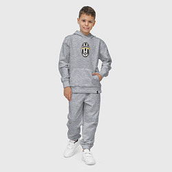 Костюм хлопковый детский Juventus sport fc, цвет: меланж — фото 2