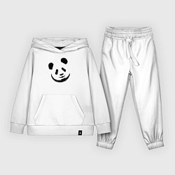 Костюм хлопковый детский Голова милой панды, цвет: белый