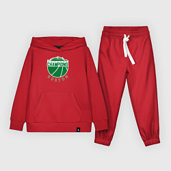 Костюм хлопковый детский Boston champions, цвет: красный