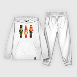 Костюм хлопковый детский Оловянные солдатики, цвет: белый