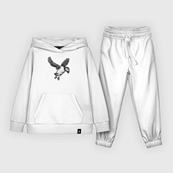 Костюм хлопковый детский Тупик в полёте, цвет: белый