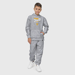 Костюм хлопковый детский Steph and Klay, цвет: меланж — фото 2