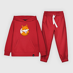 Костюм хлопковый детский Orange fox, цвет: красный