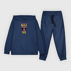 Костюм хлопковый детский Best sis, цвет: тёмно-синий