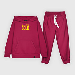 Костюм хлопковый детский Give me a lot of gold, цвет: маджента